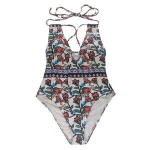 CUPSHE Spring Blossoms Floral Print One-piece Swimsuit* Size M